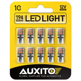 AUXITO 194 red bulb in the dome light offering enhanced interior visibility.