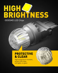 AUXITO 3157 LED bulb reverse light for clearer backing