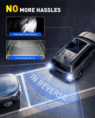 Auxito 6500K bright white light aids visibility in rain and fog.