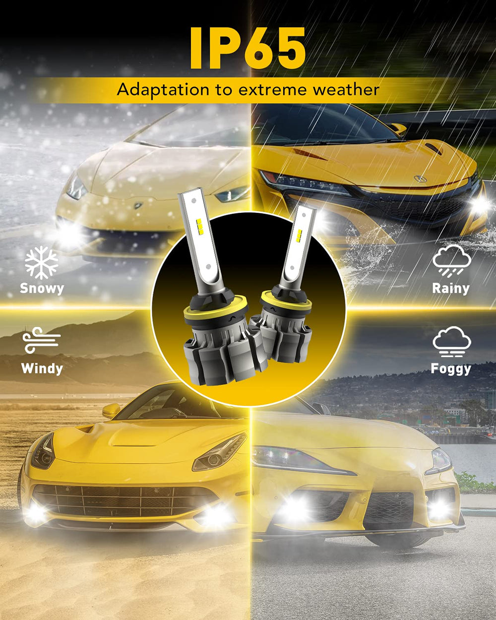 AUXITO 880 fog light bulbs install in minutes with plug-and-play design.