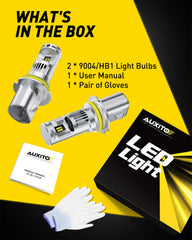 AUXITO 9004 improves long-range road visibility at night.