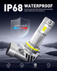 AUXITO canbus-ip68 bulbs resist flicker and weather for year-round use