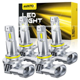 AUXITO 9005/9006 bulbs combo four-pack for simple upgrade and brighter road illumination