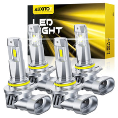 AUXITO 9005/9006 bulbs combo four-pack for simple upgrade and brighter road illumination