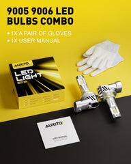 AUXITO 4pc pack includes four bulbs for convenient replacement