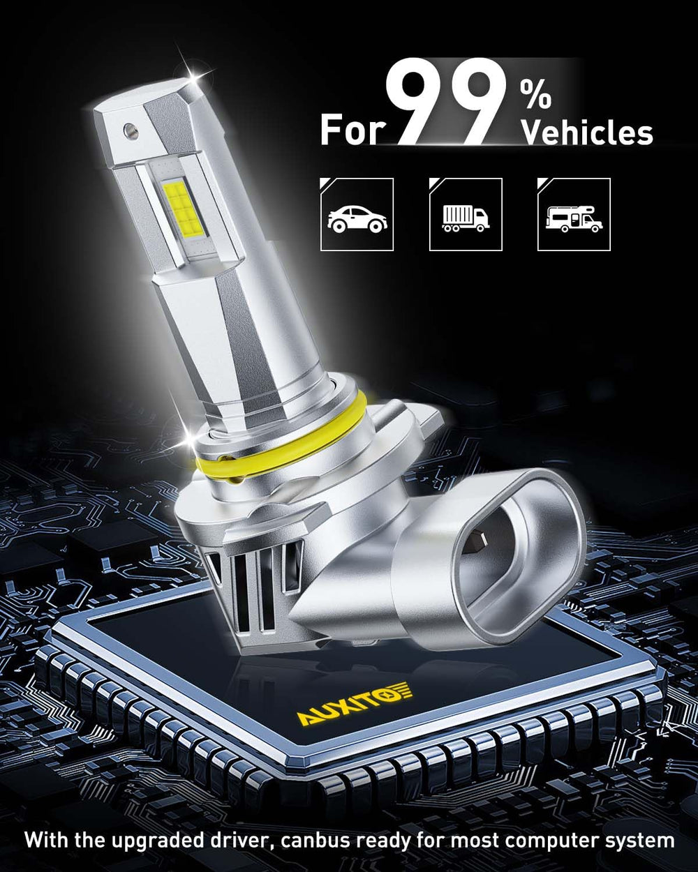 AUXITO 9005 HB3 bulbs compatible with most vehicles