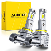 AUXITO 9006 LED bulbs pack of 2 for quick plug-and-play upgrade.