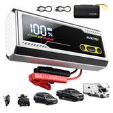 Auxito 9500A jump starter engine-start capability in extreme temperatures.