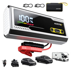 Auxito 9500A jump starter engine-start capability in extreme temperatures.