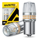 AUXITO amber-yellow 1156 turn-signal bulb for improved signaling and visibility.