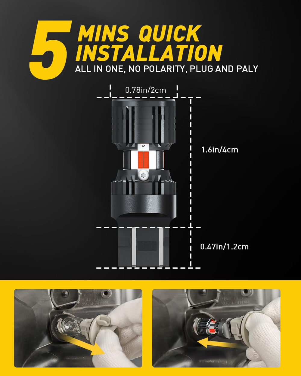 AUXITO anti-hyper flash design helps smooth brake operation