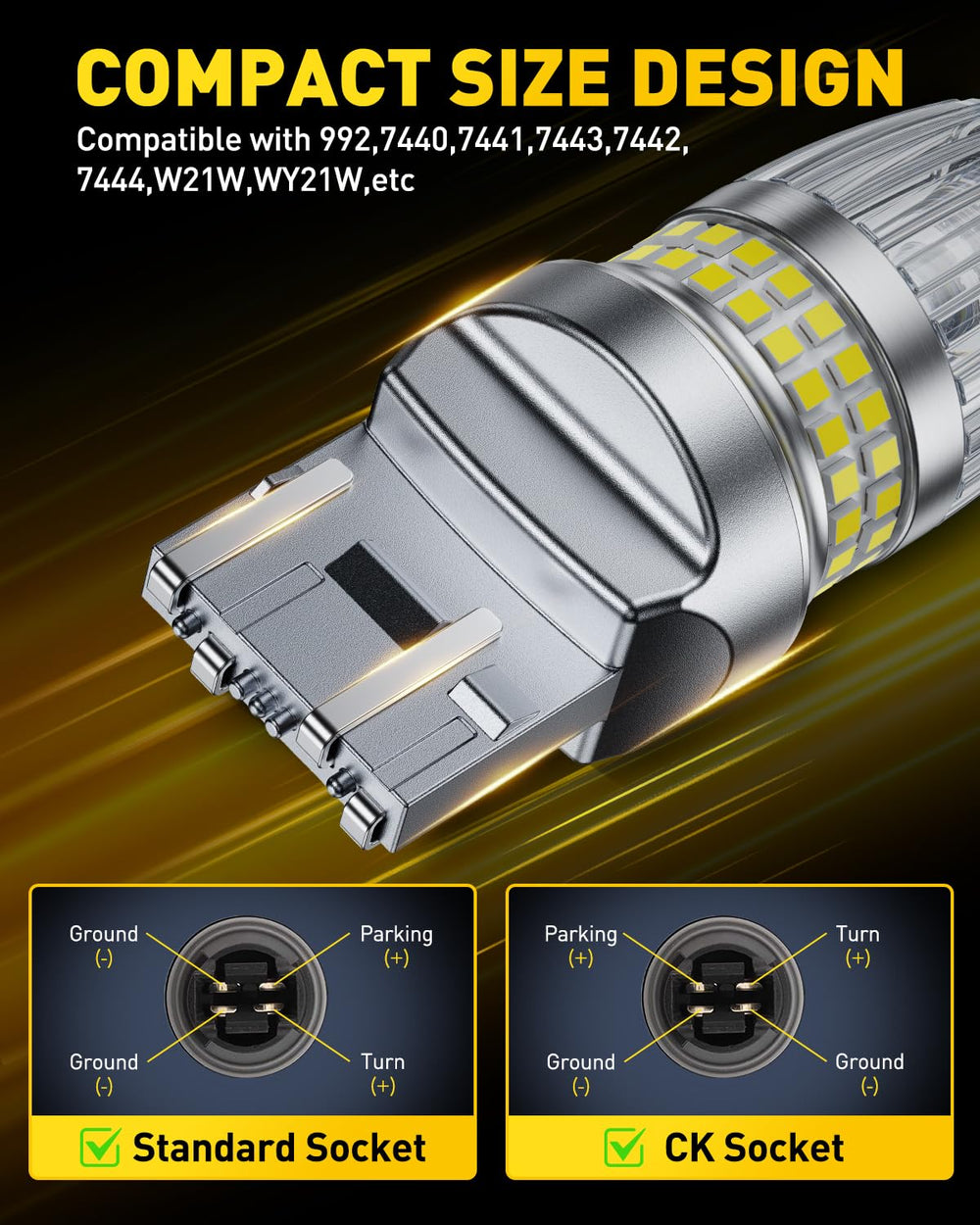 AUXITO aviation-grade aluminum body aids heat dissipation for durability