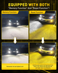 AUXITO CANbus-ready plug-and-play fog bulbs for wide compatibility