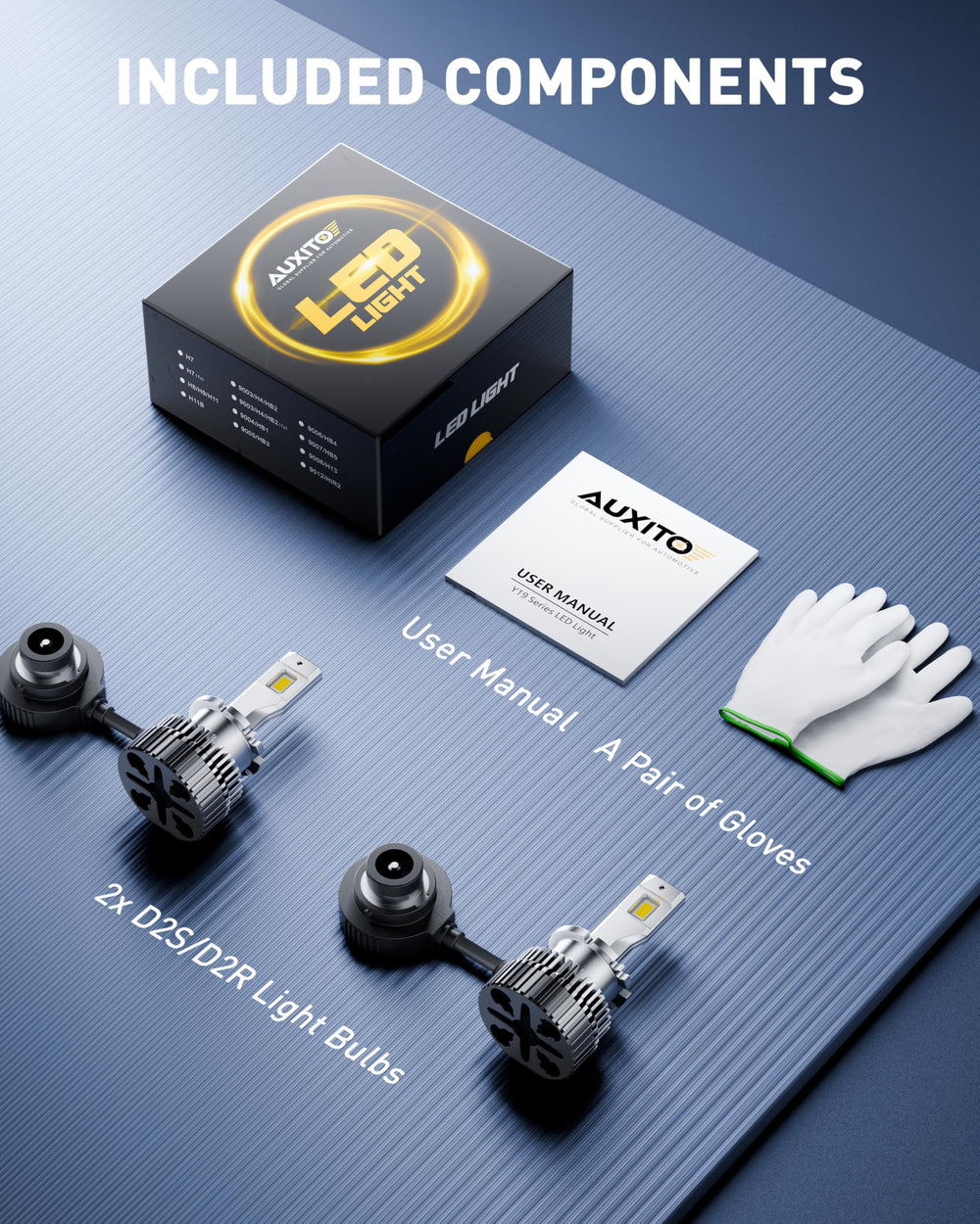 AUXITO D2S compact mini design fits most vehicles.