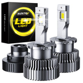 AUXITO D2S bulbs emit 6000K crisp white light for improved night visibility.