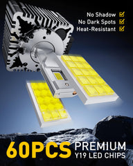 Auxito D3S bulbs delivering 360-degree beam coverage for wider visibility.