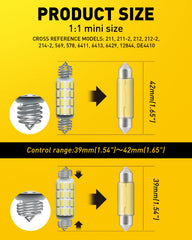 Auxito license plate LED bulbs enhance visibility and signage clarity.