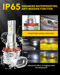 AUXITO dust-proof, noise-free fog light design for reliability