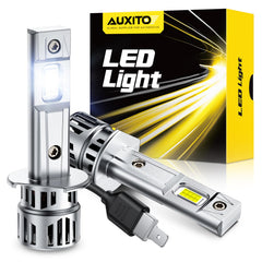 AUXITO H1 bulbs with 80000-lumen brightness for sharp night visibility
