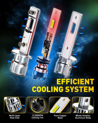 AUXITO H1 bulbs offer universal compatibility with most vehicle computers