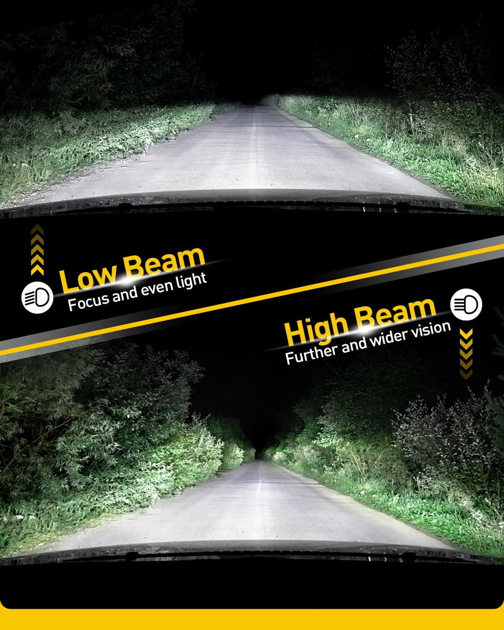 Auxito H11 bulb installation step emphasizes plug-and-play ease