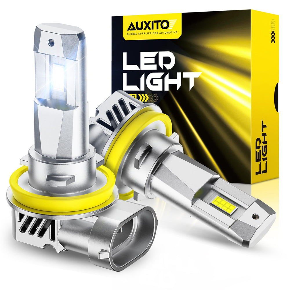 AUXITO H11/H8/H9 CSP bright-beam enhances nighttime visibility.