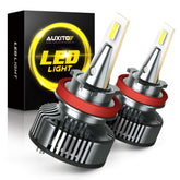 AUXITO H11 LED bulbs with angle adjustable beam for safer night driving.