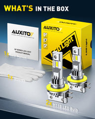 AUXITO H11B includes dual bulbs for a quick, reliable upgrade