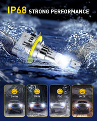 AUXITO H11B plug-and-play LED bulb ready for quick swap