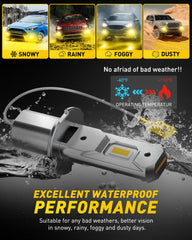 AUXITO H3 installed in fog lamp housing on a vehicle.