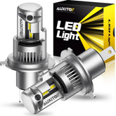 AUXITO H4/9003 bulbs offer 80,000 lumens per pair for brighter night driving