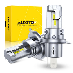 Auxito H4 HB2 LED bulbs deliver a high-brightness beam for night visibility