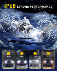 AUXITO H4 LED bulb plug and play install for quick upgrade