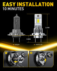 AUXITO H7 pack of two for an easy headlight upgrade.