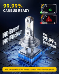 AUXITO H7 beam illuminating the road during night driving for safer visibility.