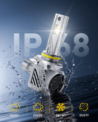 AUXITO HB3 LED bulbs universal compatibility with most vehicles.