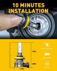 AUXITO IP65 waterproof and dustproof design resists rain and snow