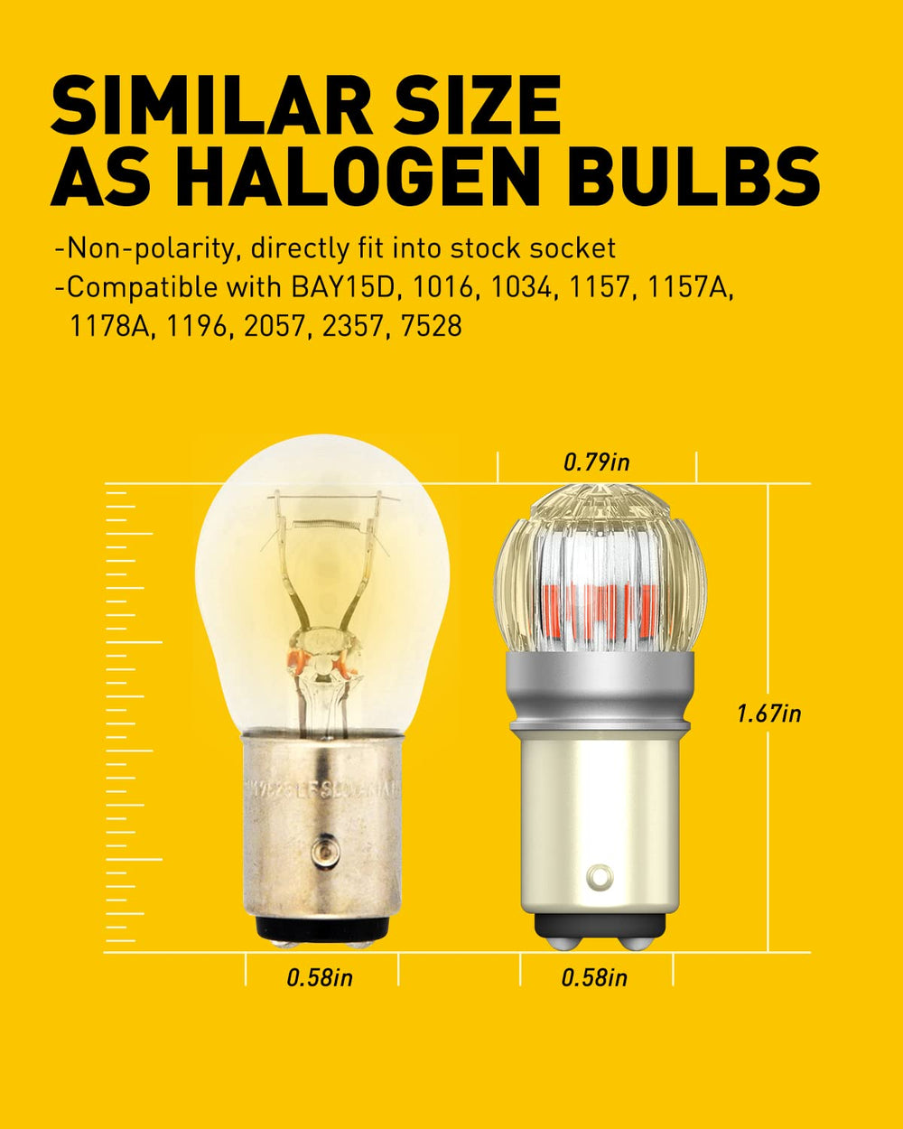 AUXITO LED bulbs with heat-dissipation aluminum body maintain performance.