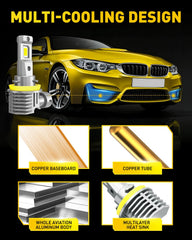 AUXITO bulbs with smart IC ensure DRL and fog light compatibility.