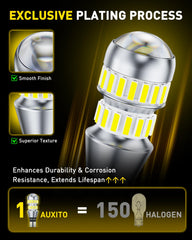 Low power consumption and long life reduce maintenance compared to halogen equivalents.