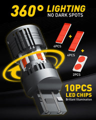 AUXITO pack of 2 bulbs for easy plug-and-play replacement