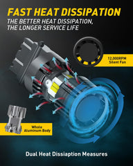 Auxito packaging for two bulbs makes the upgrade simple.