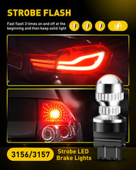 AUXITO T25 3x-flash sequence highlights braking for safer rear awareness