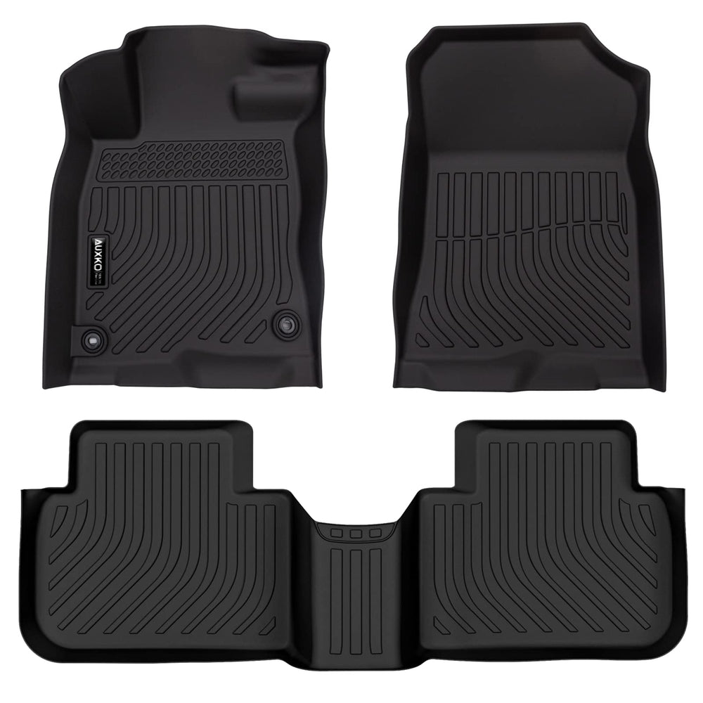 AUXKO Civic front-right mat showing secure retention for stability.