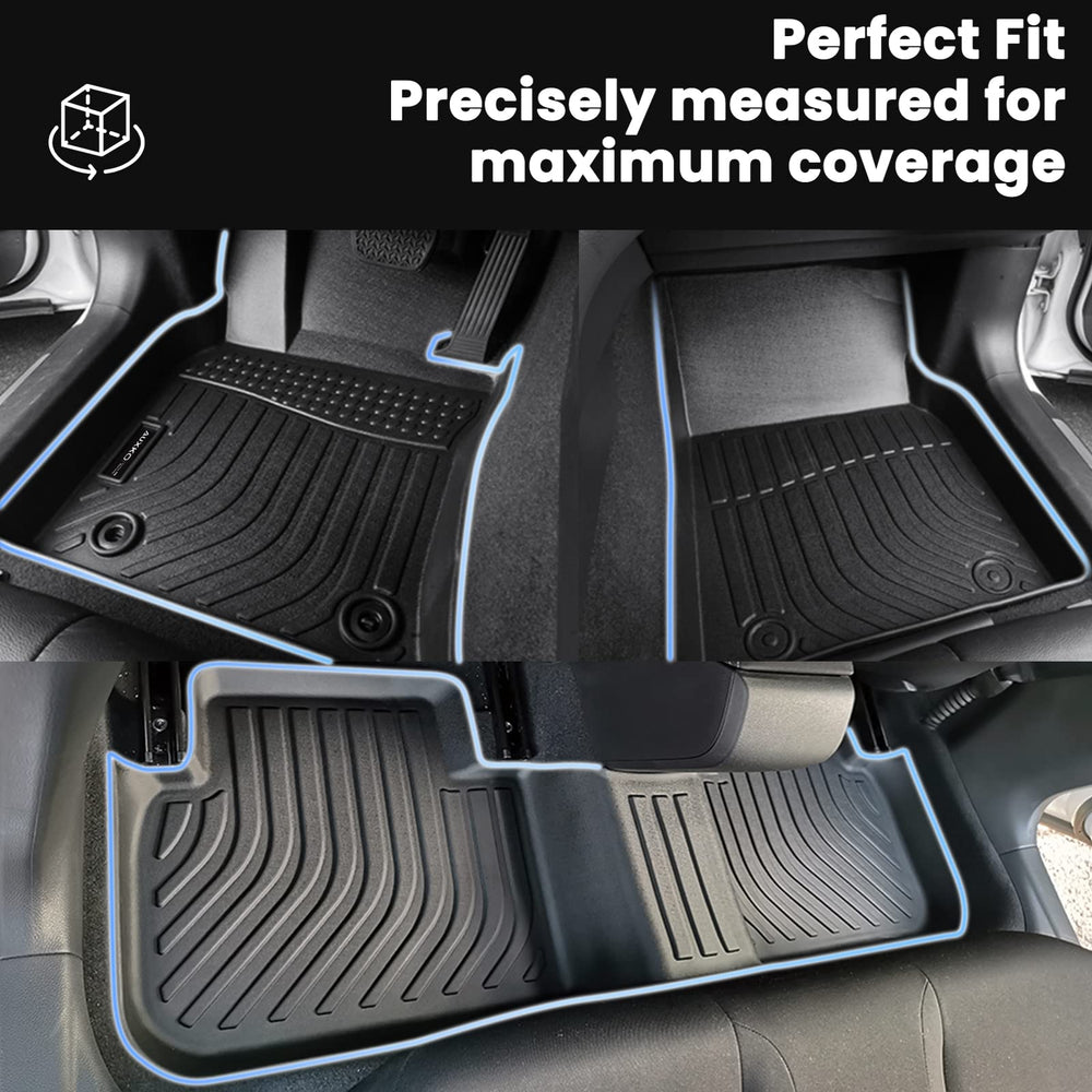 Mat edge design featuring high-wall and beveled edge in AUXKO mats.