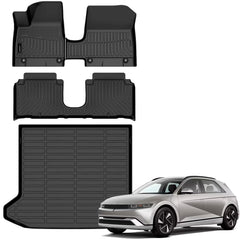 Auxko all-weather floor mats for Hyundai IONIQ 5 front with precise fit and protection