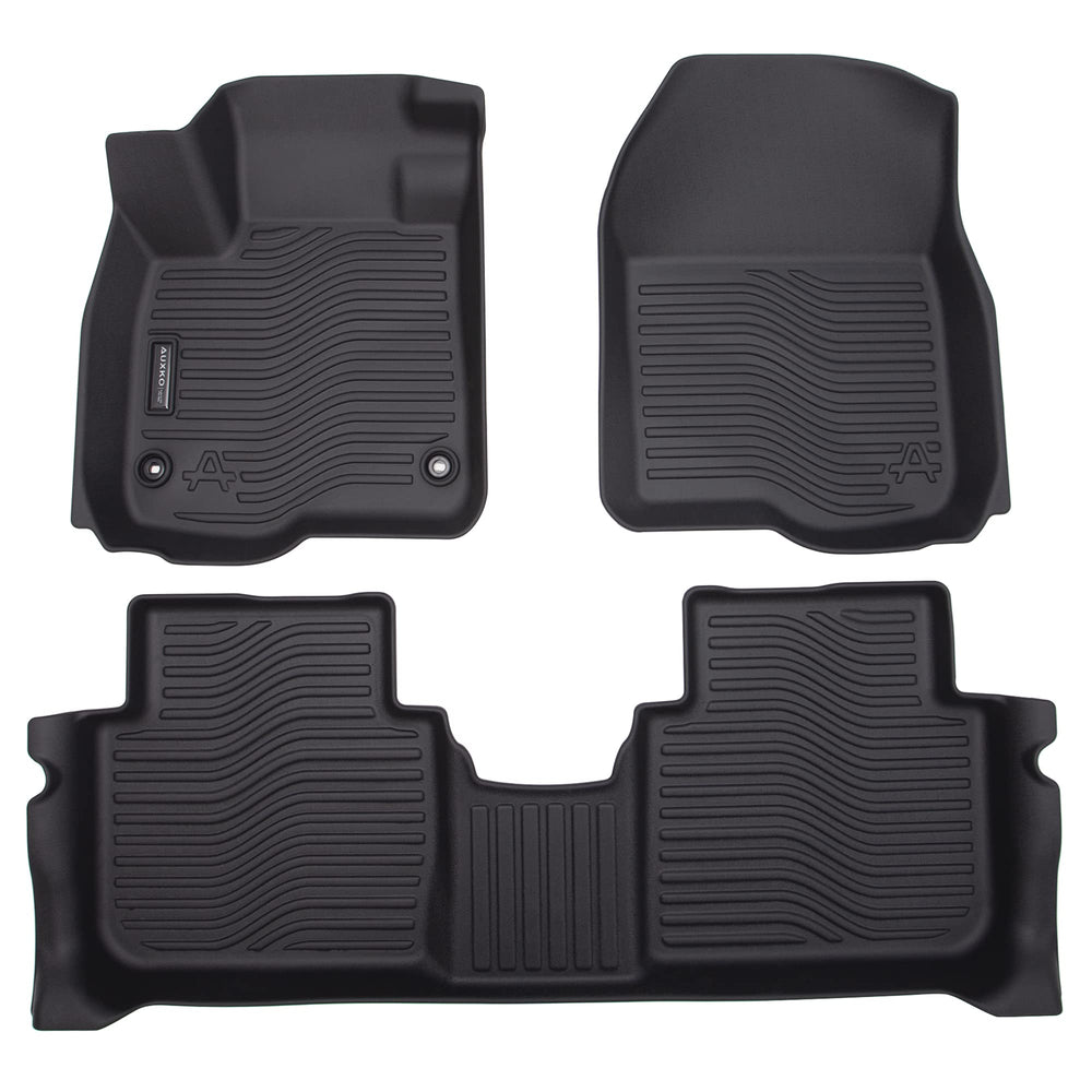 Auxko all-weather mats rear view demonstrates full CR-V coverage for 2023–2026.