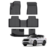 Auxko Outlander floor mats with custom-fit coverage for every row