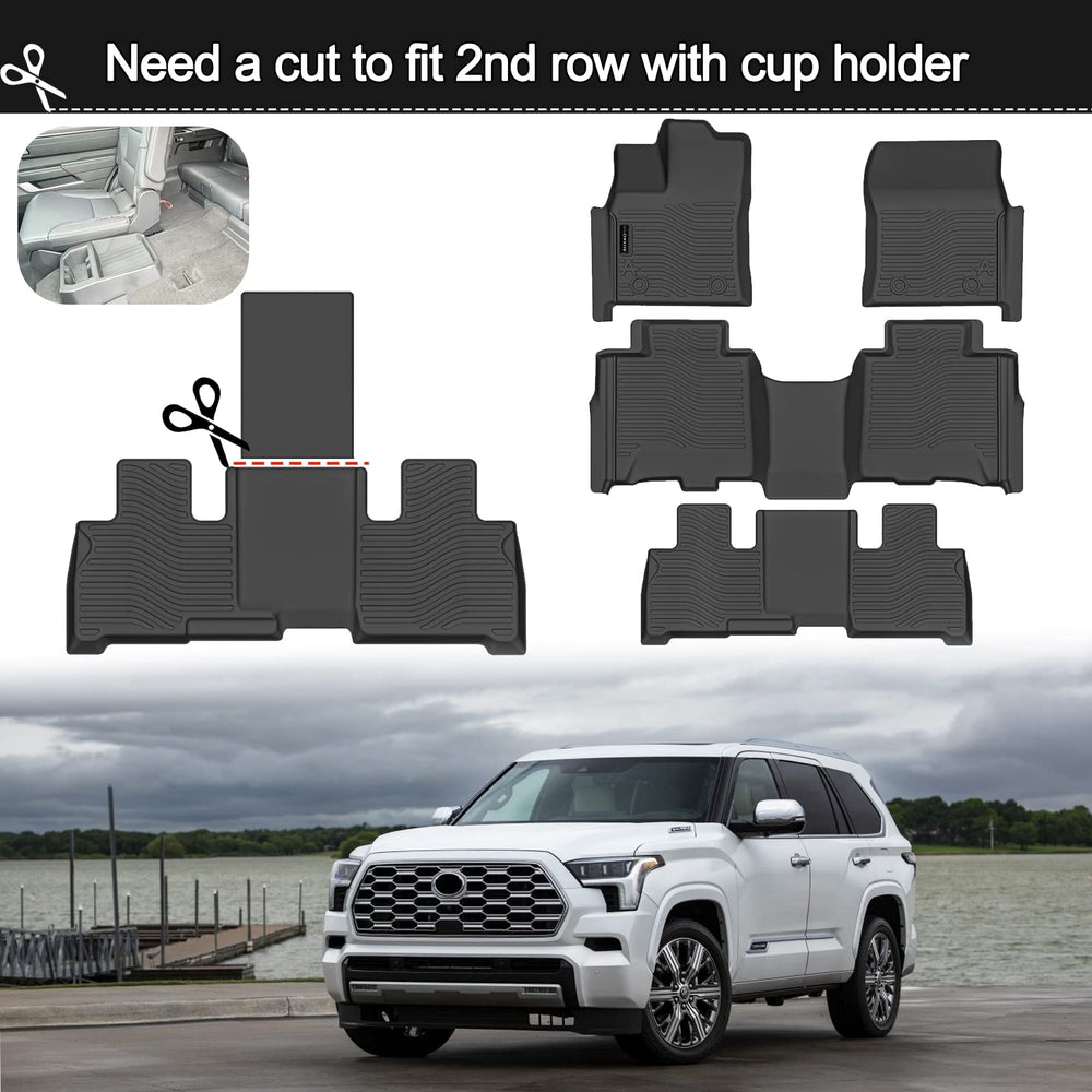 Auxko Sequoia mats feature a high-wall design to trap spills