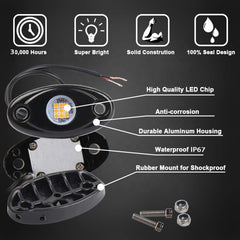 AUXMOTEC underbody light kit installation example for vehicles